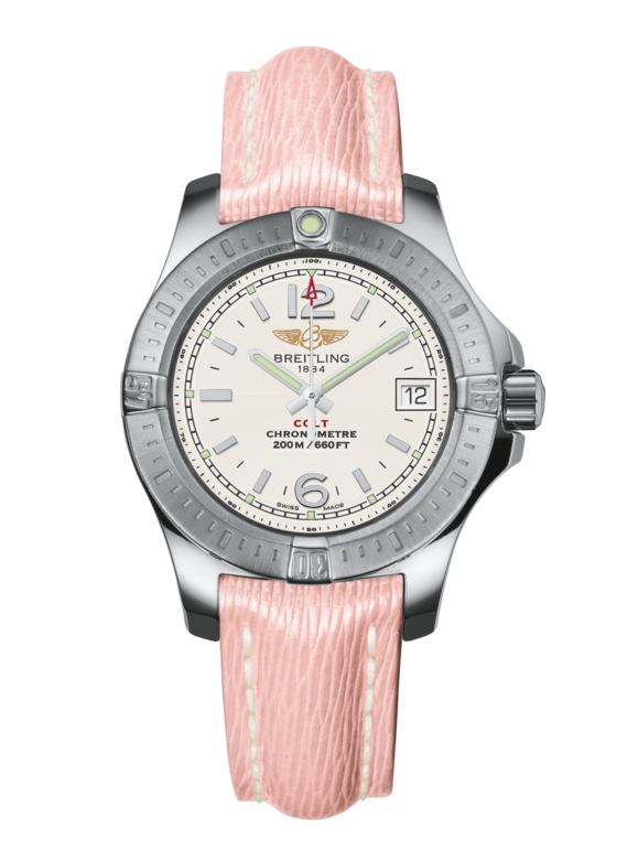 Breitling A7738811/G793/238X/A14BA.1 : Colt Lady Stratus Silver / Sahara / Pin