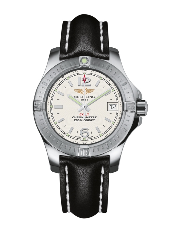 Breitling A7738811/G793/408X/A14BA.1 : Colt Lady Stratus Silver / Calf / Pin