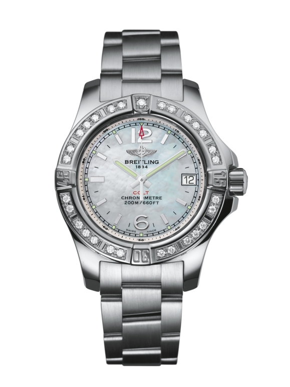 Breitling A7738853/A770/175A : Colt Lady Diamond / Pearl / Bracelet