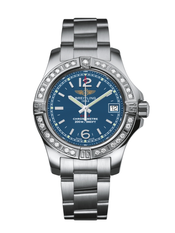 Breitling A7738853/C908/175A : Colt Lady Diamond / Mariner Blue / Bracelet