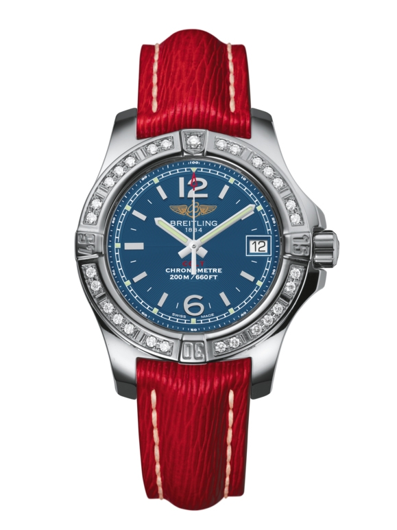 Breitling A7738853/C908/209X/A14BA.1 : Colt Lady Diamond / Mariner Blue / Sahara / Pin