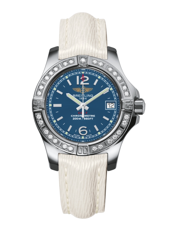 Breitling A7738853/C908/235X/A14BA.1 : Colt Lady Diamond / Mariner Blue / Sahara / Pin