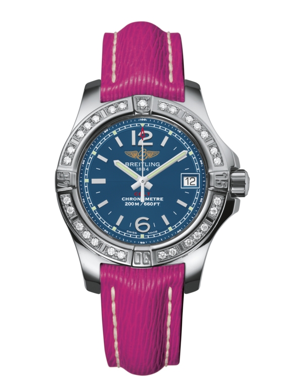 Breitling A7738853/C908/241X/A14BA.1 : Colt Lady Diamond / Mariner Blue / Sahara / Pin