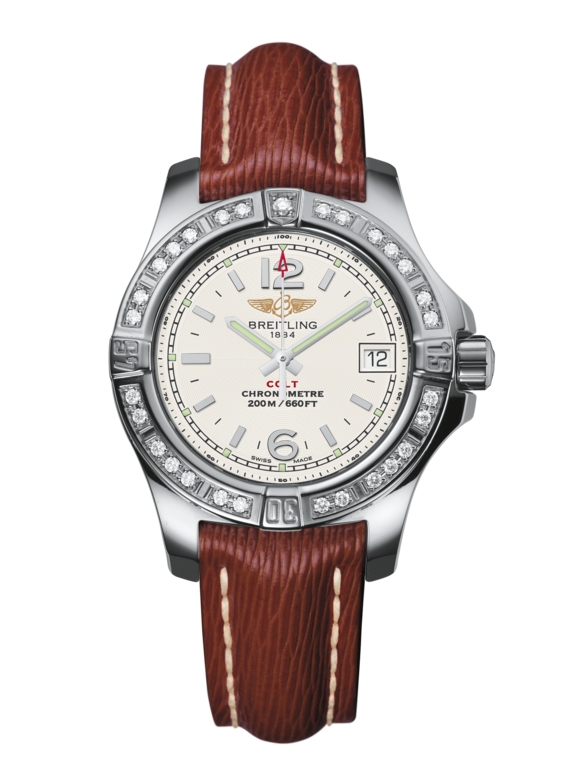 Breitling A7738853/G793/211X/A14BA.1 : Colt Lady Diamond / Stratus Silver / Sahara / Pin