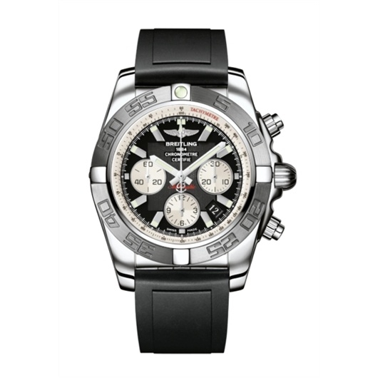 Breitling AB011011/B967/131S : Chronomat 44 Stainless Steel / Black / Rubber