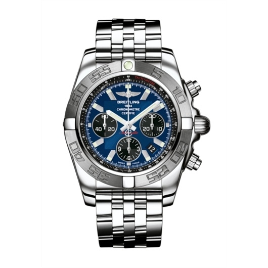 Breitling AB011011/C789/375A : Chronomat 44 Stainless Steel / Blue / Bracelet