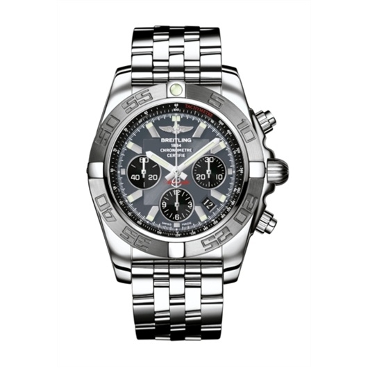 Breitling AB011011/F546/375A : Chronomat 44 Stainless Steel / Grey / Bracelet