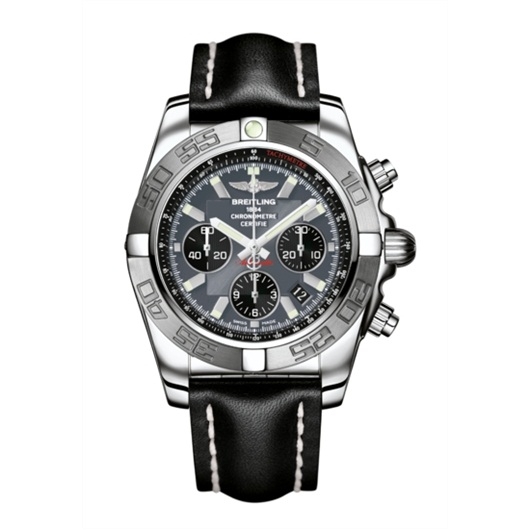 Breitling AB011011/F546/435X : Chronomat 44 Stainless Steel / Grey / Calf