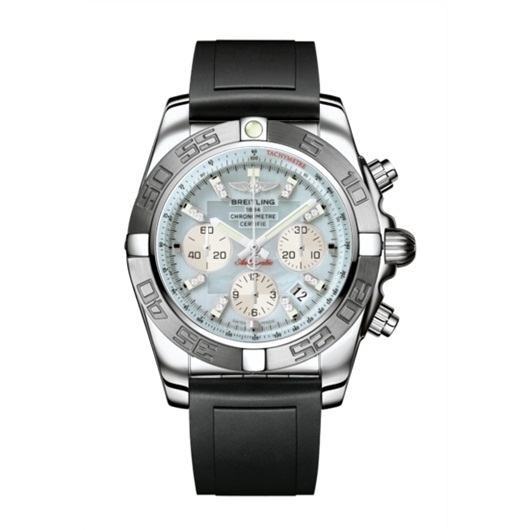 Breitling AB011011/G686/131S : Chronomat 44 Stainless Steel / MOP / Rubber