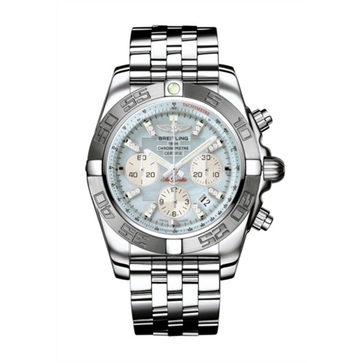 Breitling AB011011/G686/375A : Chronomat 44 Stainless Steel / MOP / Bracelet