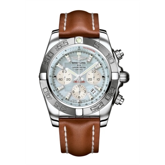 Breitling AB011011/G686/433X : Chronomat 44 Stainless Steel / MOP / Calf