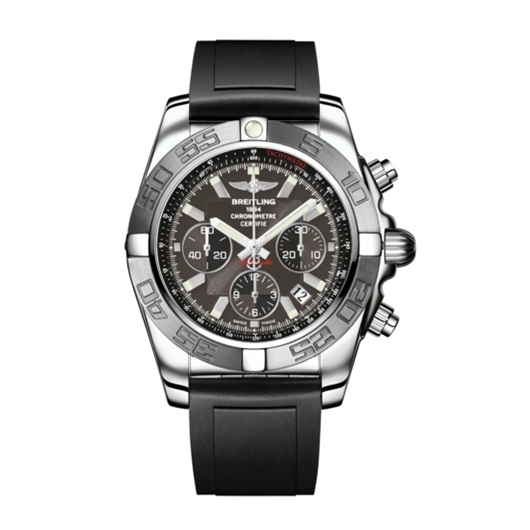 Breitling AB011011/M524/131S : Chronomat 44 Stainless Steel / Grey / Rubber