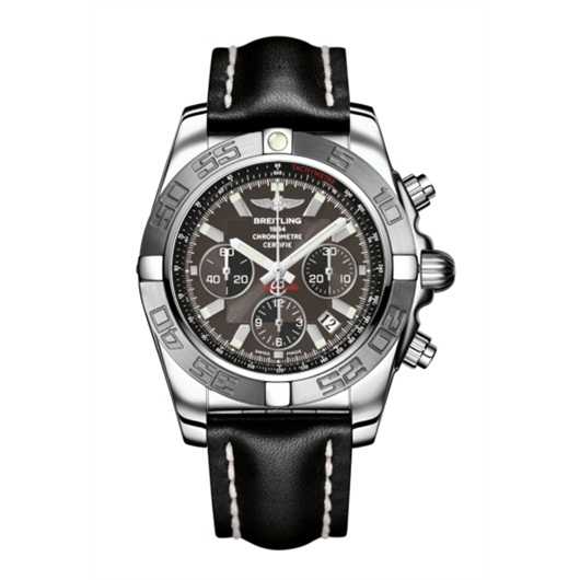 Breitling AB011011/M524/435X : Chronomat 44 Stainless Steel / Grey / Calf