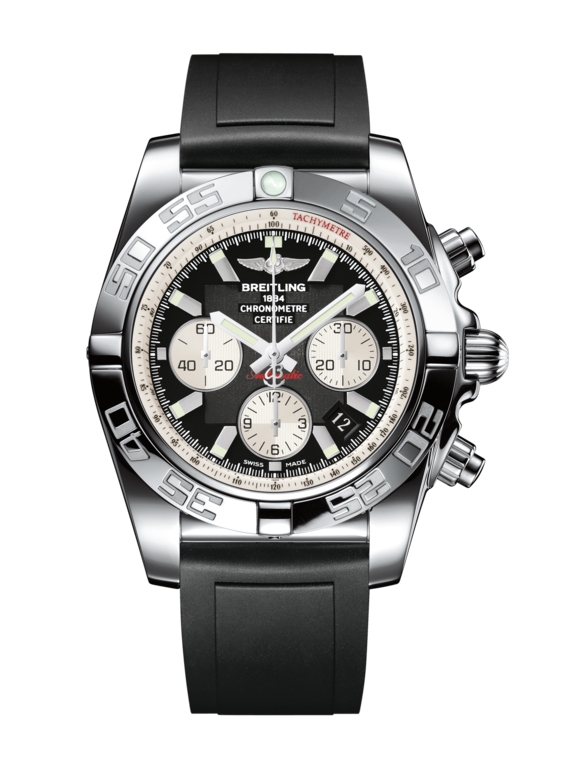 Breitling AB011012.B967.131S : Chronomat 44 Stainless Steel / Inverted Panda / Rubber