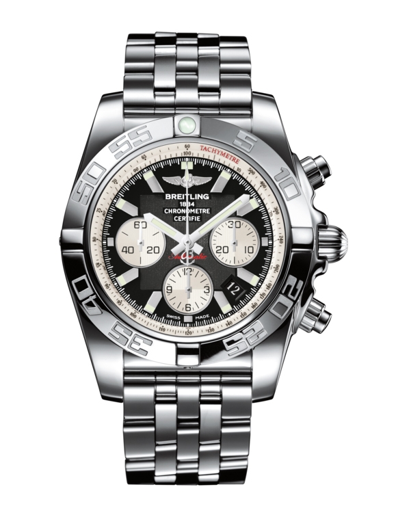 Breitling AB011012.B967.375A : Chronomat 44 Stainless Steel / Inverted Panda / Bracelet