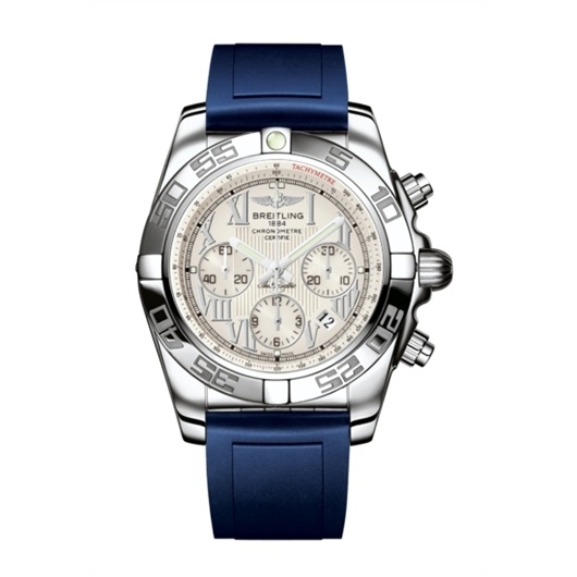 Breitling AB011012.G676.145S : Chronomat 44 Stainless Steel / Sierra Silver Roman /  Rubber