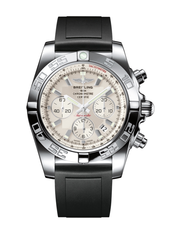 Breitling AB011012.G684.131S : Chronomat 44 Stainless Steel / Silver / Rubber