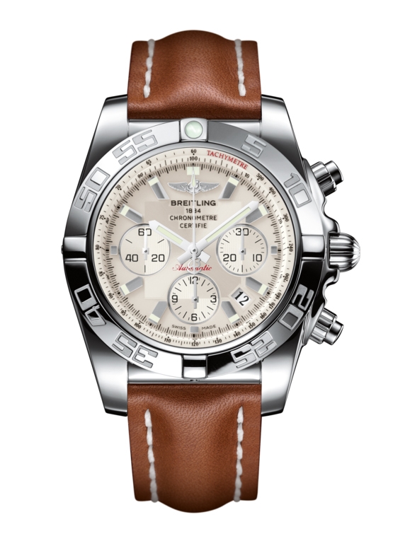 Breitling AB011012.G684.433X : Chronomat 44 Stainless Steel / Silver / Calf
