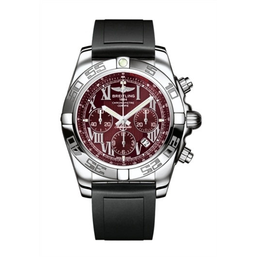 Breitling AB011012.K522.131S : Chronomat 44 Stainless Steel / Mirage Red / Rubber