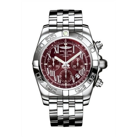 Breitling AB011012.K522.375A : Chronomat 44 Stainless Steel / Mirage Red / Bracelet