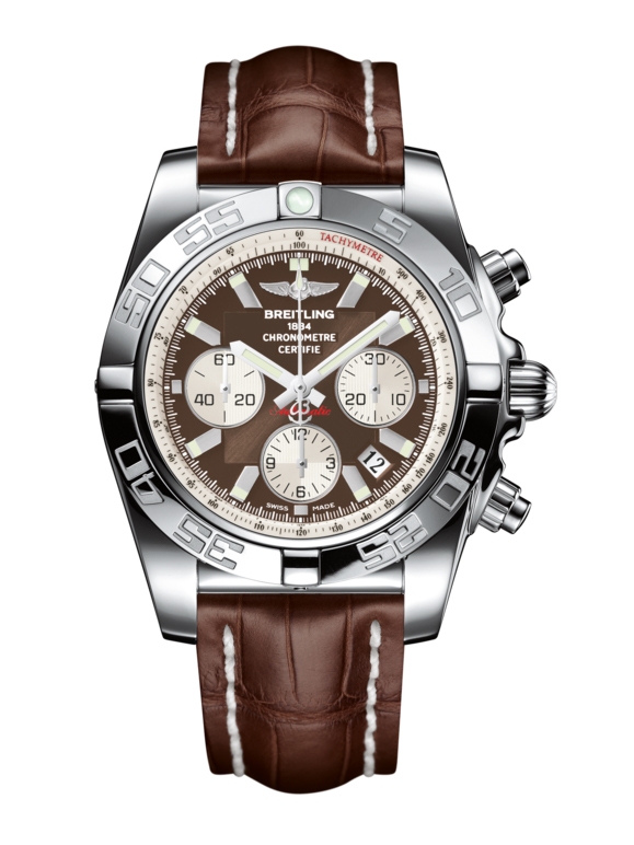 Breitling AB011012.Q575.739P : Chronomat 44 Stainless Steel / Metallica Brown / Croco