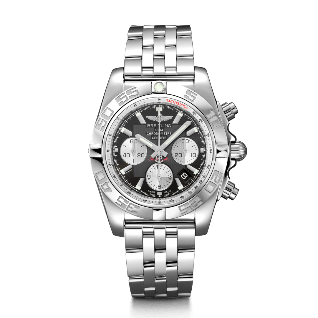 Breitling AB0110121B1A1 : Chronomat 44 Stainless Steel / Onyx Black / Bracelet