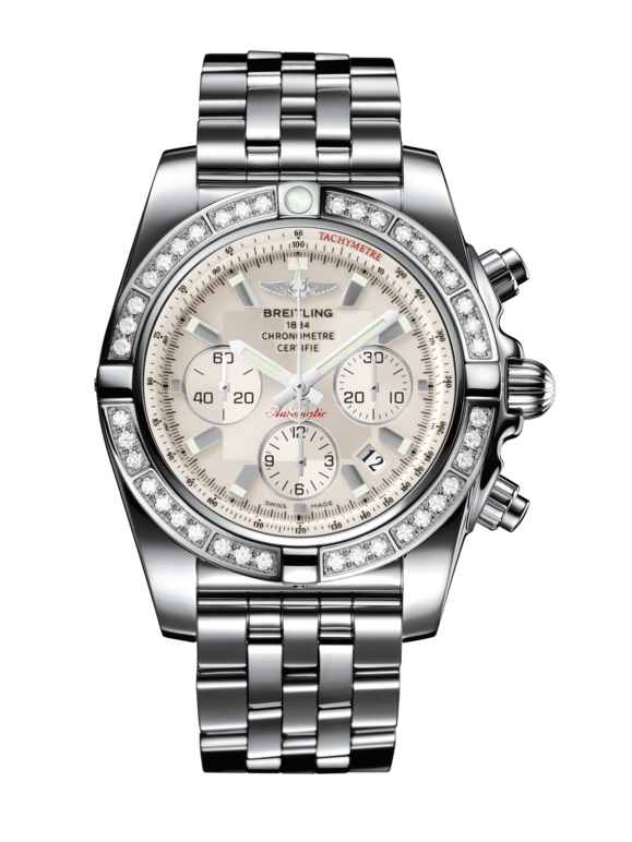Breitling AB011053.G684.375A : Chronomat 44 Stainless Steel / Diamond / Sierra Silver / Bracelet