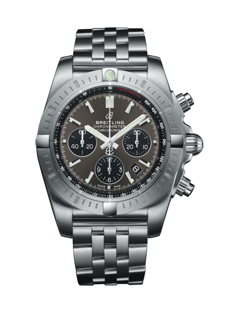 Breitling AB0115101F1A1 : Chronomat B01 Chronograph 44 Stainless Steel / Blackeye Grey / Bracelet