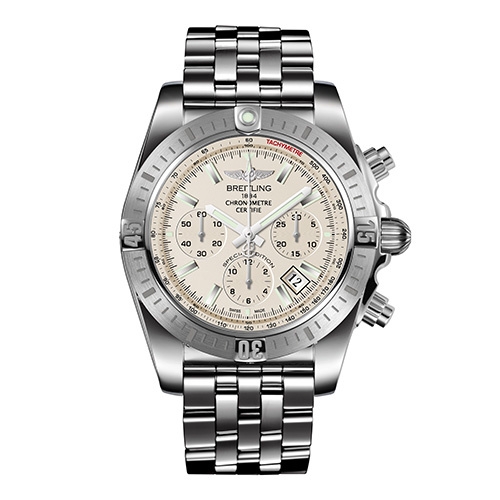 Breitling AB011511/G829/388A : Chronomat 44 Stainless Steel / White / Japan