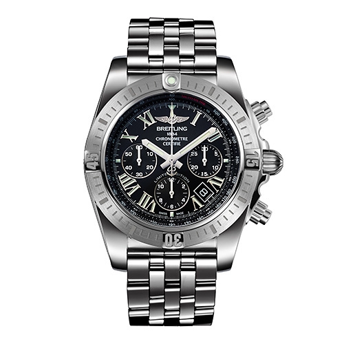 Breitling AB01153A/BH26/388A : Chronomat 44 Stainless Steel / Black - Roman / Japan