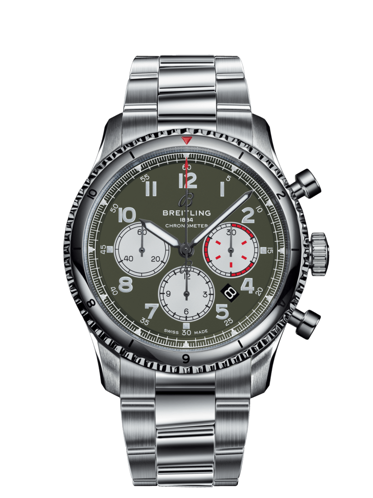 Breitling AB01192A1L1A1 : Aviator 8 B01 Chronograph 43 Stainless Steel / Curtiss Warhawk / Bracelet