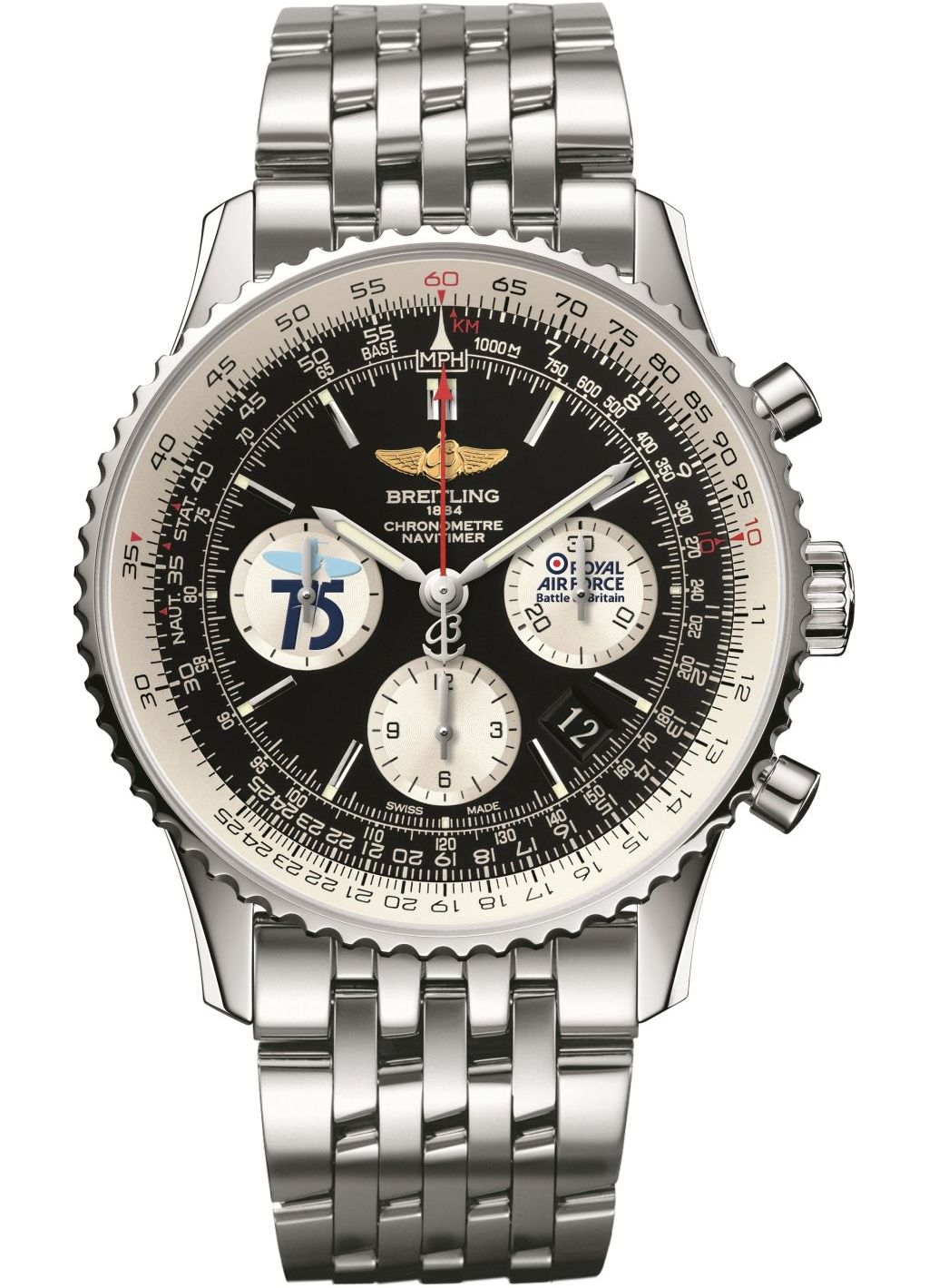Breitling AB01208U/BE28/447A : Navitimer 01 43 Stainless Steel / Battle of Britain / Bracelet