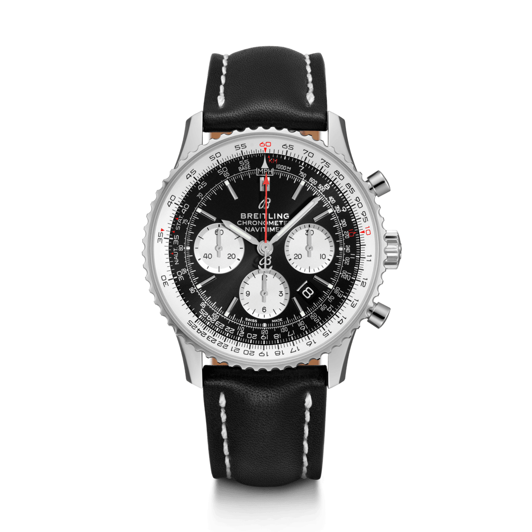 Breitling AB0121211B1X1 : Navitimer 1 B01 Chronograph 43 Stainless Steel / Black / Calf /  Pin