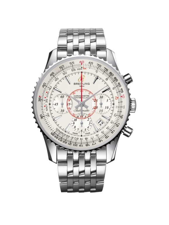 Breitling AB013012.G709.448A : Montbrillant 01 Stainless Steel / Mercury Silver / Bracelet