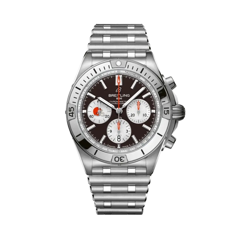 Breitling AB01342B1B6A1 : Chronomat B01 42 NFL Cleveland Browns / Rouleaux