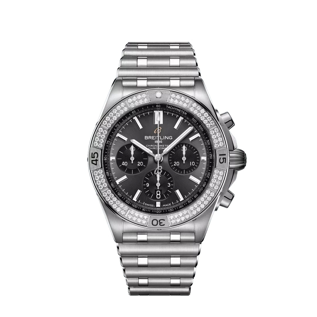 Breitling AB0134A21B1A1 : Chronomat B01 42 Stainless Steel - Diamond / Japan