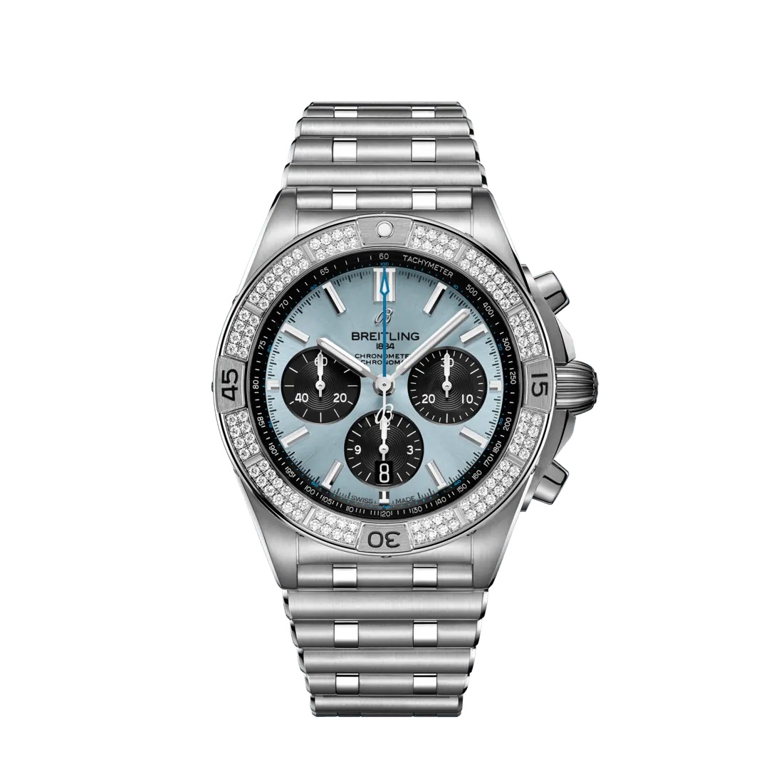 Breitling AB0134A21C1A1 : Chronomat B01 42 Stainless Steel - Diamond / Japan