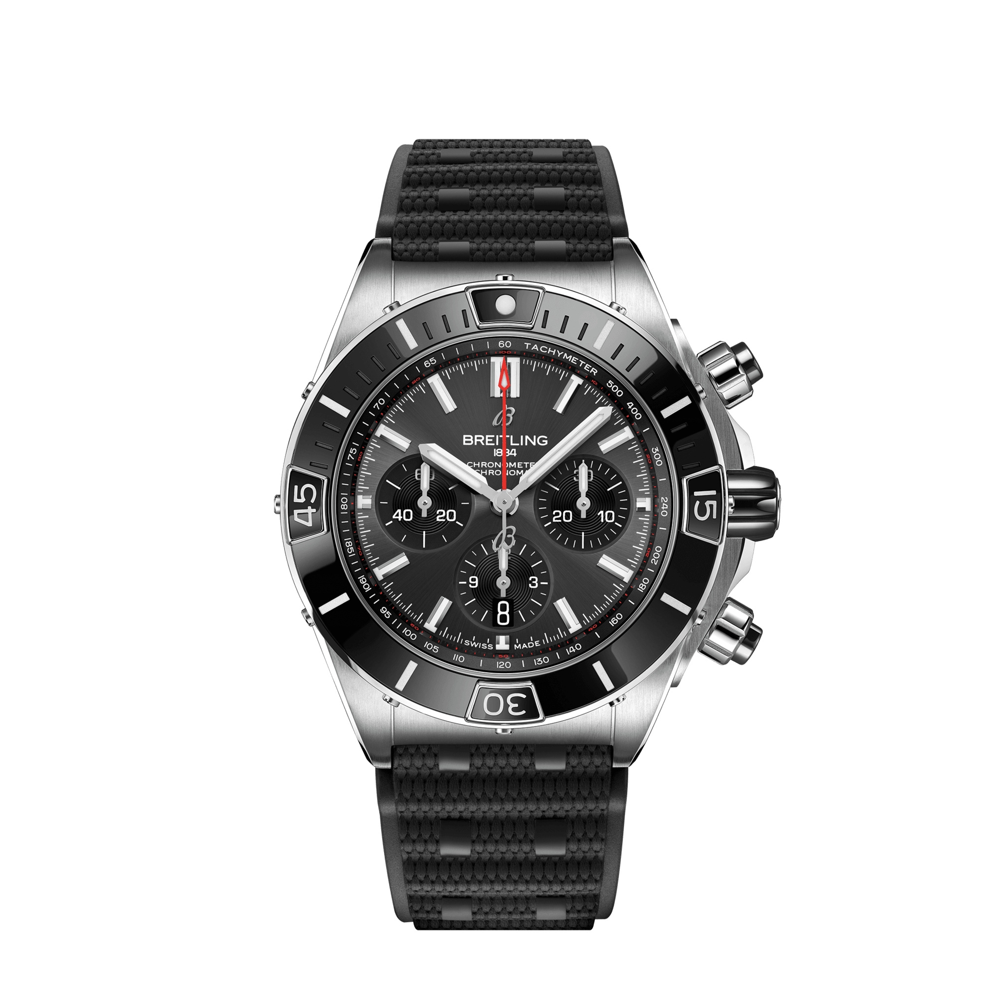 Breitling AB0136251B2S1 : Super Chronomat B01 44 Stainless Steel / Anthracite / Rubber / Boutique Edition