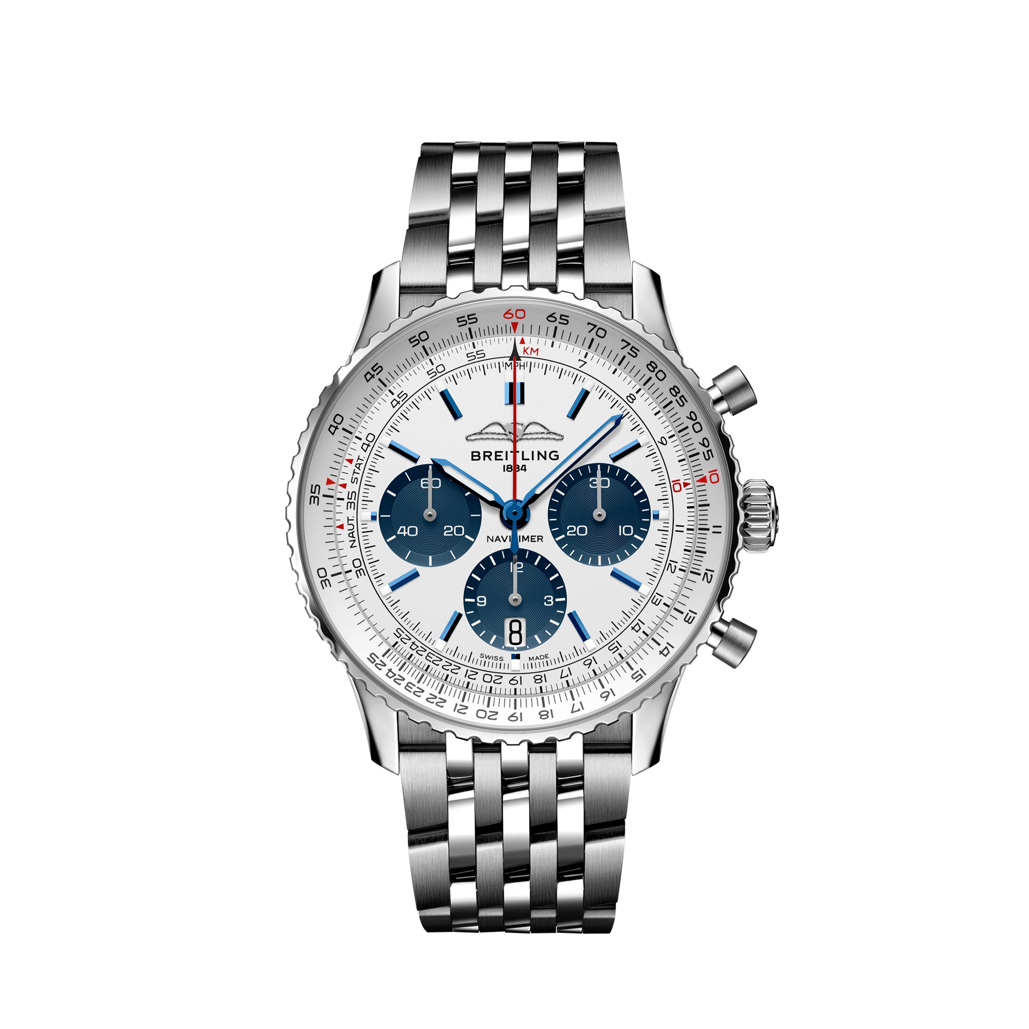 Breitling AB01381B1G1 : Navitimer  B01 Chronograph 43 Stainless Steel / Korea