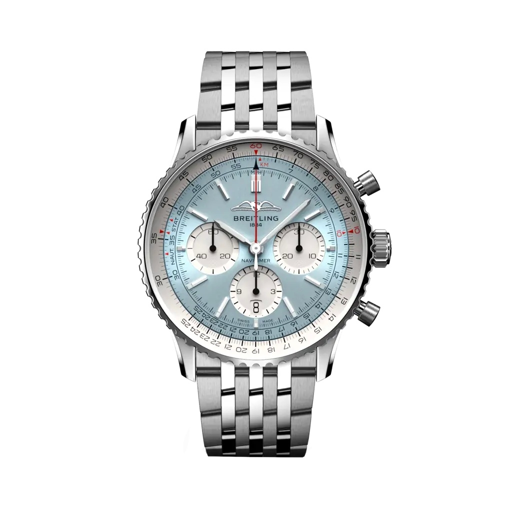 Breitling AB01388B1C1A1 : Navitimer B01 Chronograph 43 Stainless Steel / Ethos