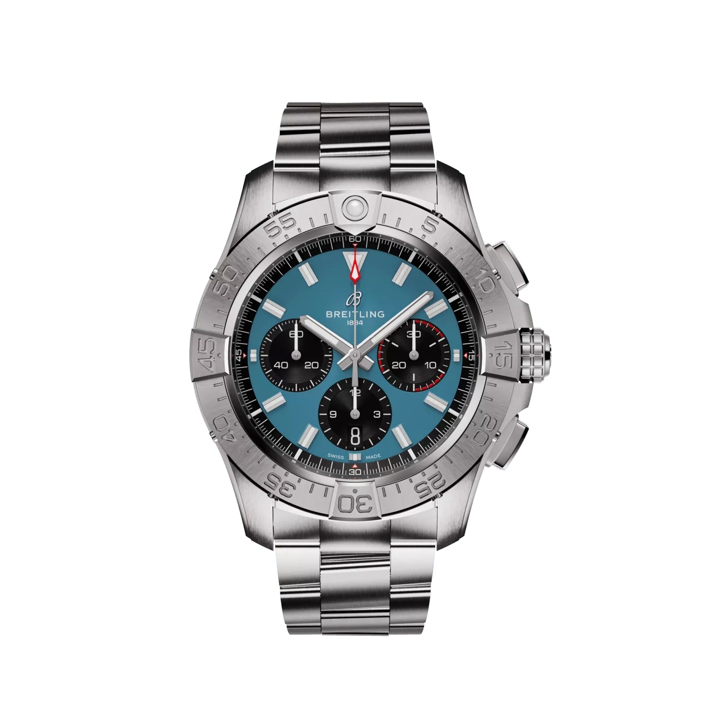 Breitling AB0147101C1A1 : Avenger B01 Chronograph 44 Stainless Steel / Blue / Bracelet