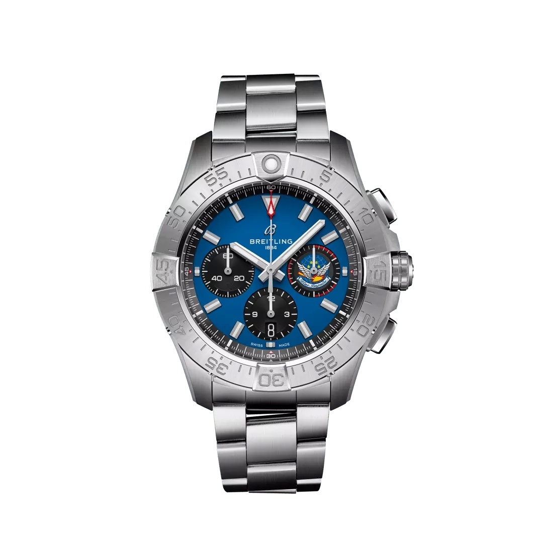 Breitling AB01471A1C1A1 : Avenger B01 Chronograph 44 Stainless Steel / Blue Impulse