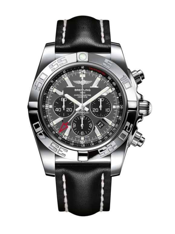 Breitling AB041012.F556.441X : Chronomat 47 GMT Stainless Steel / Blackeye Gray