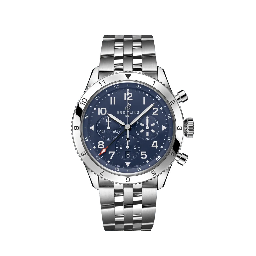 Breitling AB04451A1C1A1 : Super AVI B04 Chronograph GMT 46 Corsair / Bracelet