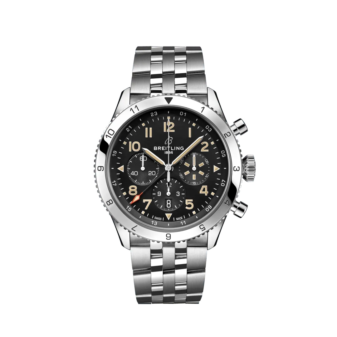Breitling AB04453A1B1A1 : Super AVI B04 Chronograph GMT 46 P-51 Mustang / Bracelet