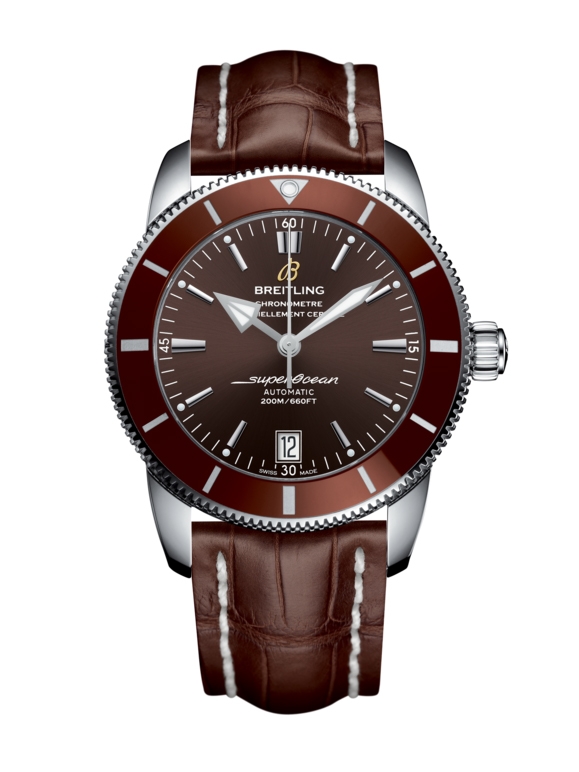 Breitling AB201033.Q617.739P : Superocean Heritage II 42 Stainless Steel / Bronze / Bronze / Croco