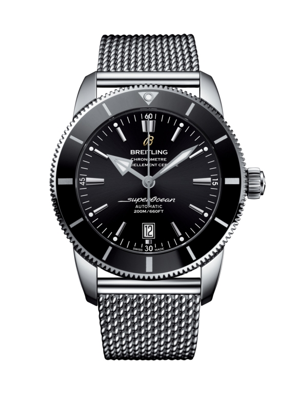 Breitling AB2020121B1A1 : Superocean Heritage II 46 Stainless Steel / Black / Black / Bracelet