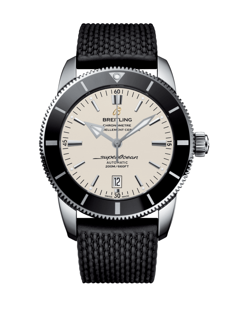 Breitling AB202012/G828/256S/A20D.2 : Superocean Heritage II 46 Stainless Steel / Black / Silver / Rubber / Folding