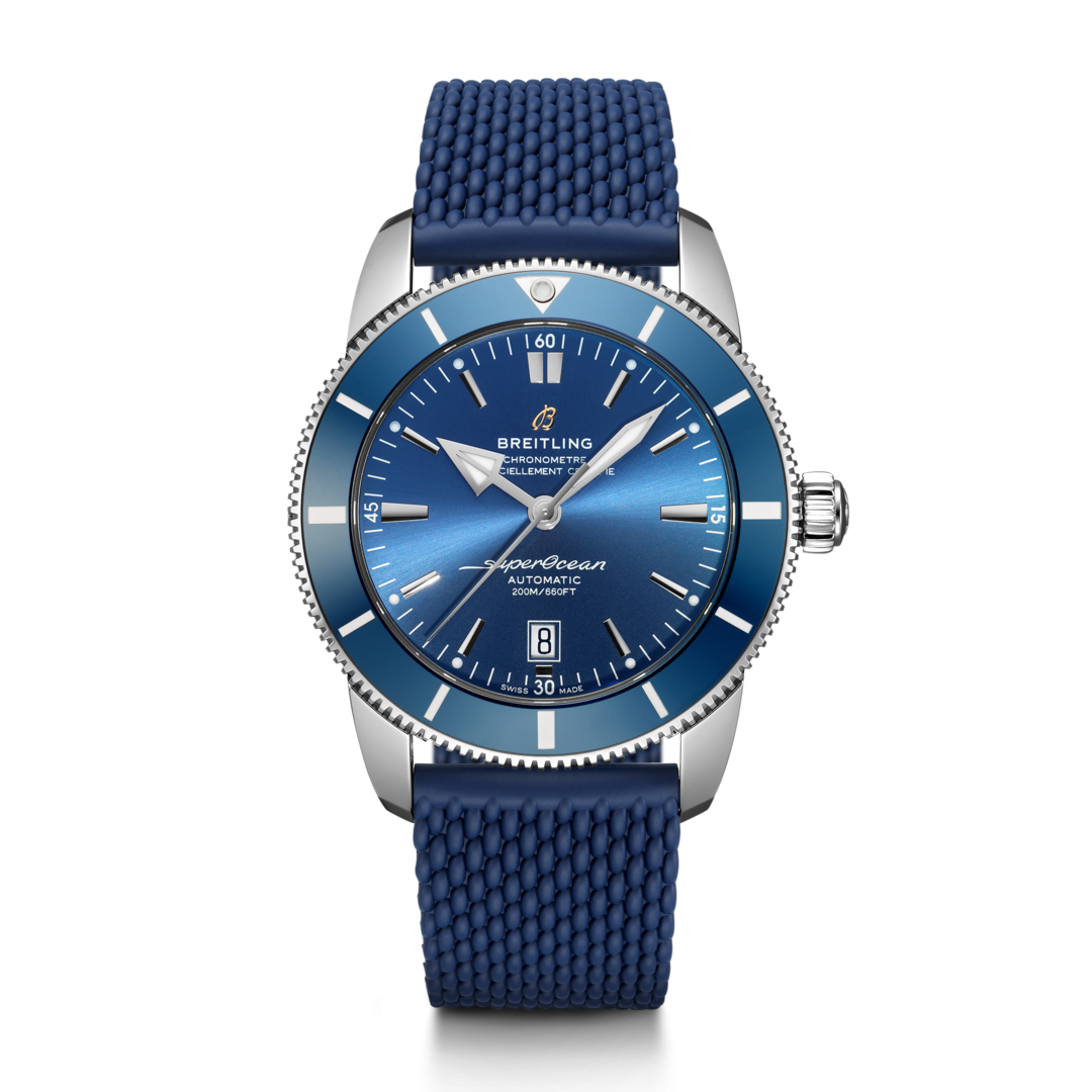 Breitling AB2020161C1S1 : Superocean Heritage II 46 Stainless Steel / Blue / Blue / Aero Classic