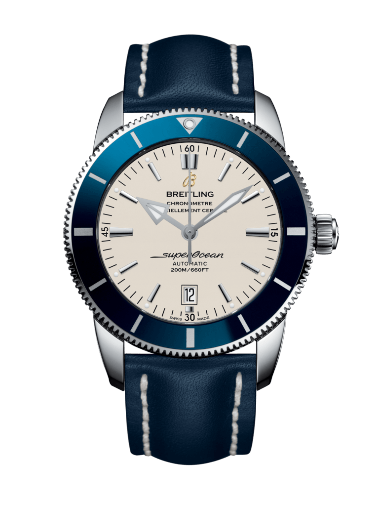 Breitling AB202016/G828/102X/A20D.1 : Superocean Heritage II 46 Stainless Steel / Blue / Silver / Calf / Folding